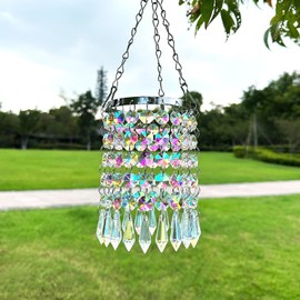 Crystal Suncatcher Crystal Icicle Pendant Sun Catcher Ornament AB Coating Glass Hanging Crystals for Windows Office Garden