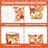 50Pcs 9oz Fall Leaves Coffee Paper Cups for Hot and