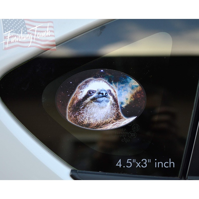 Sloth Head Sticker Funny Space Decal for Car or Laptop