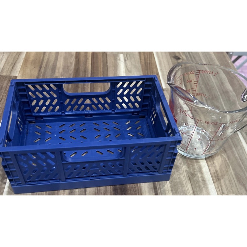 Simply Essential Small Collapsible Blue Crates