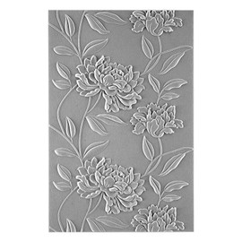 Briartw 3D Embossing Folder for Card Making,Lotus Clear Plastic Texture Fades Embossing Folder Template for Scrapbooking and Other Paper Craft Album Stamps DIY Decoration