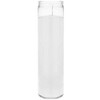 Brilux 2 Classic White Candles in Glass, 8-INCHES Tall