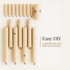 Pipishell Coat Rack Sturdy Wooden Coat Rack Stand, Adjustable Coat