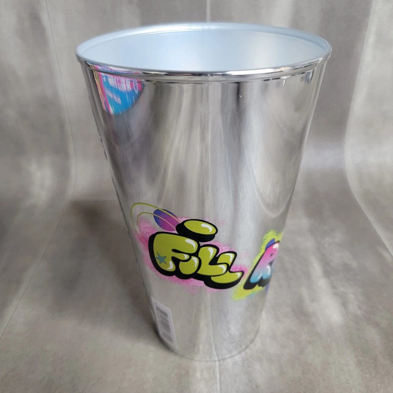 7-11 Limited Edition 7-11 Chrome Silver & Gold Plastic Slurpee