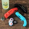 Blue Cap Gun Bottle Opener - Fun and Functional Novelty