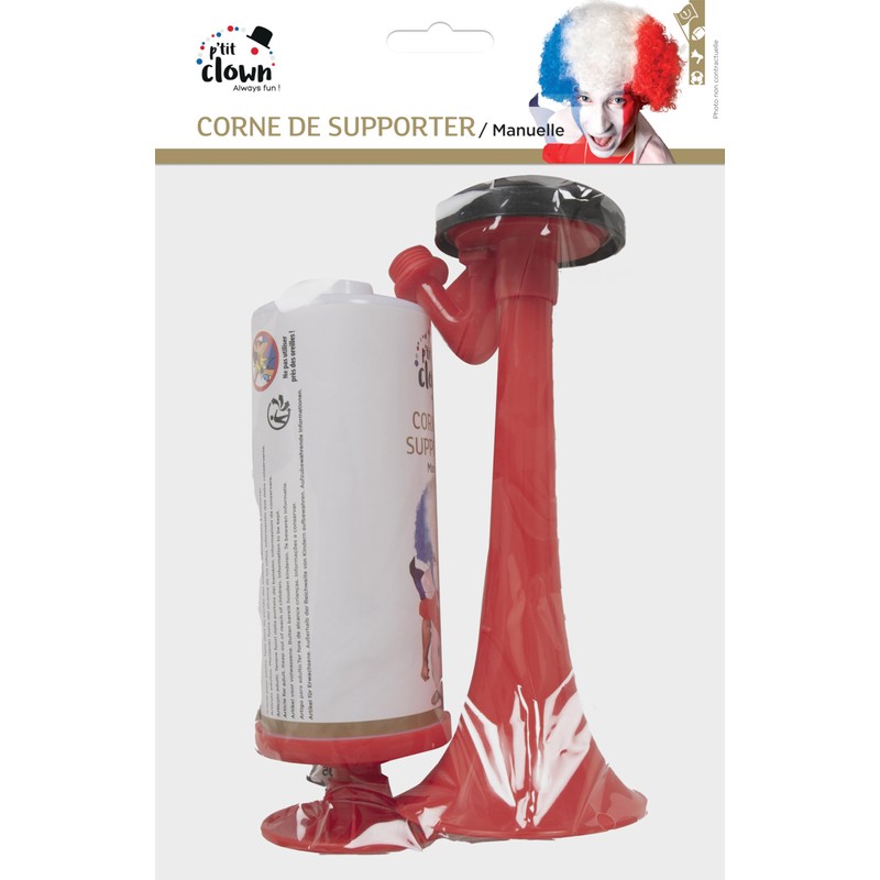 P'TIT CLOWN 90406 Manual Support Horn - Red