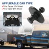 DICMIC 2085295 Gooseneck Ball Adapter Hitch, 2-5/16” Kingpin to Gooseneck