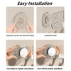 Rotating Shower Suction Cup Hook, Space Saving Non Punch Wall