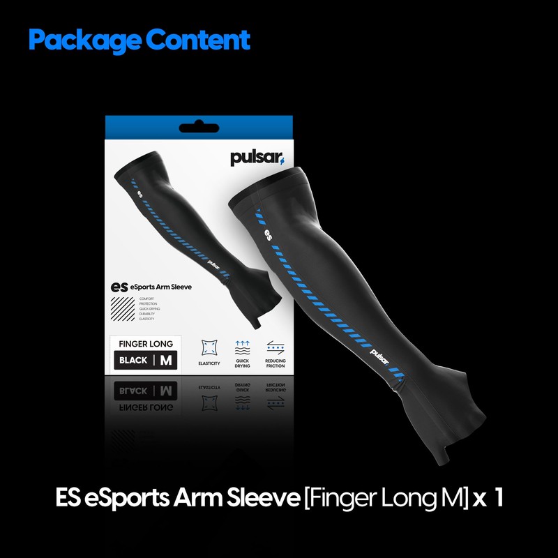 Pulsar Gaming Gears eS アームスリーブ ARM SLEEVE Finger Long Medium