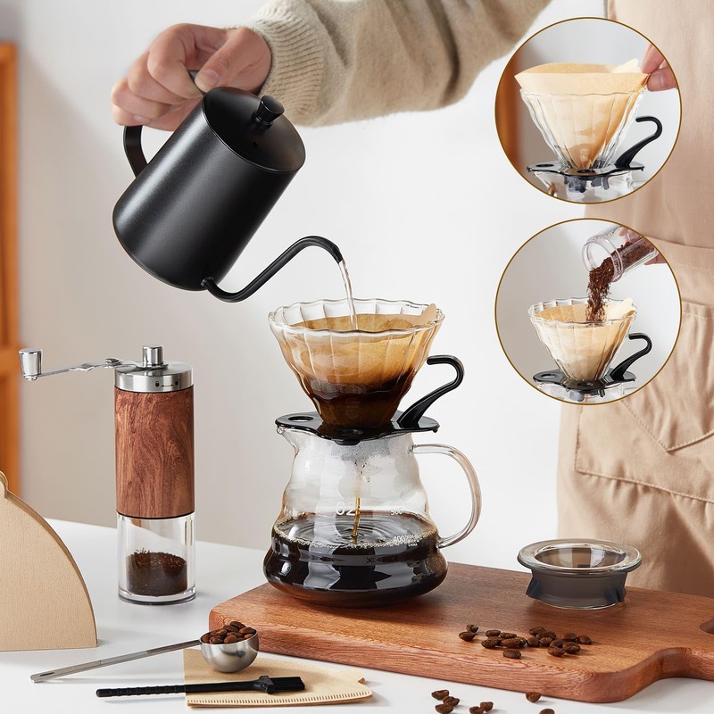 Unbreakable Pour Over Coffee Maker Set – 6-Piece Set with