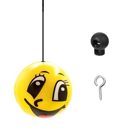 ZNDAW Garage Parking Aids, Funny Emotion Garage Parking Assist Stopper Ball Sensor with Lanyard, Retracting Parking Assistant Kit Ball Guide System, Garage Parking Indicator (Smile)