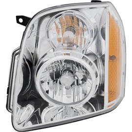 OKOVO for GMC for Yukon 2007-2014 for Yukon XL 1500 2007-2014 for Yukon XL 2500 2007-2013 1pc Headlight Lamp Left Clear Lens w/bulbs GM2502265