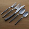 Oneida Adjacent Midnight 20 Piece Everyday Flatware Set, Service For
