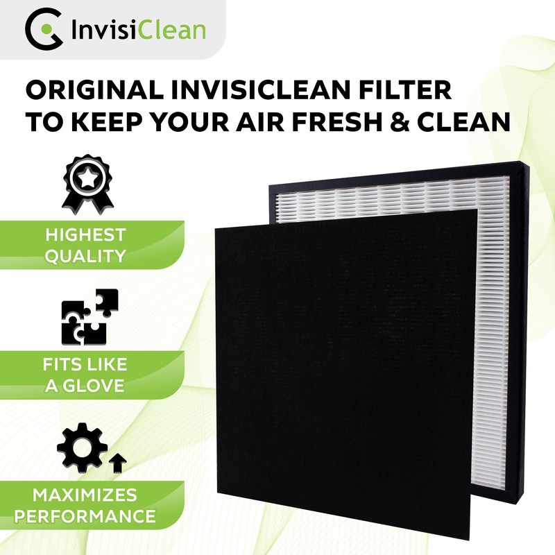 InvisiClean True Hepa Replacement Filter with Activated Carbon Prefilter -