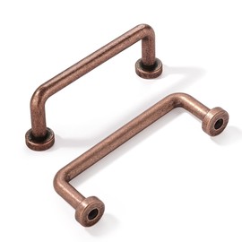 khtumeware 10 Pack 3 inch Hole Center Antique Copper Cabinet Pulls Vintage Cabinet Handle Kitchen Hardware Farmhouse Vintage Dressing Table Drawer Handle Classic Wardrob.