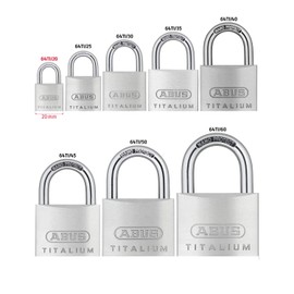 Abus 64ti/20mm Titalium Padlock Twinpack