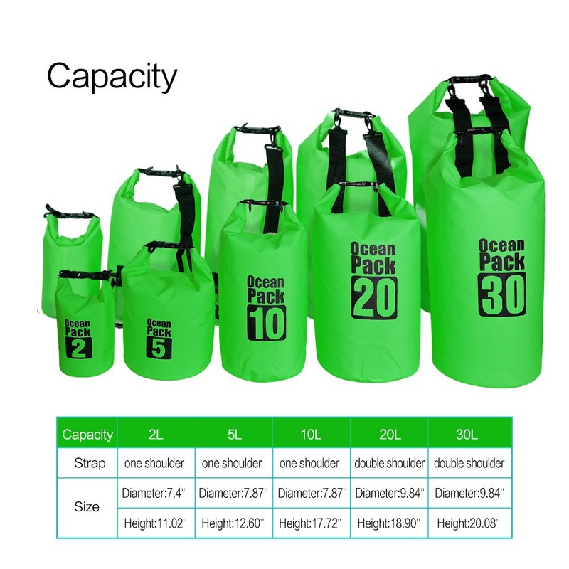Bear Outdoor Dry Sack/Waterproof Bag for Boating, Kayaking, Hiking, Snowboarding,