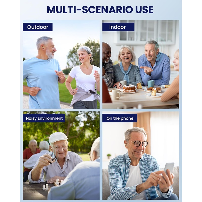 Sollman Hearing Aids for Seniors - Hearing Aid Rechargeable for