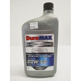 Duramax 41420658 Liquid Armor Synthetic Blend SAE 20W-50 Motor Oil 1 Qt/946 ml