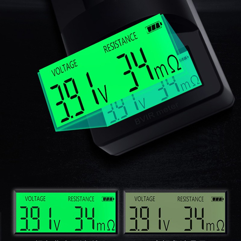 Peacefair Lithium Battery Voltage Tester LCD Display Internal Resistance Meter