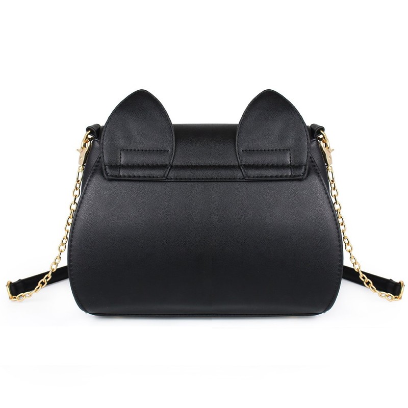 Women's Moon Purses Crossbody Bags Pu Leather Gothic Purse Cat