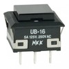 NKK SWITCHES UB16KKW01N-A SWITCH, PUSHBUTTON, NON-ILLUMINATED, SPDT, 5A, 250VAC (1