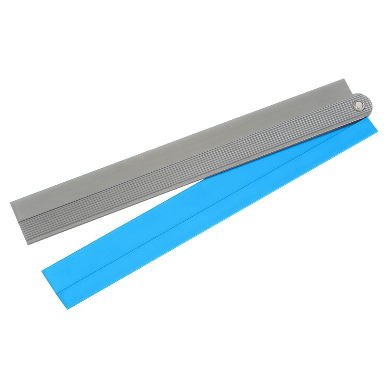 sourcing map Folding Straight Ruler 30cm Metric Aluminum Alloy Ruler