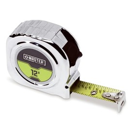 Master Mechanic 12 Foot Economy Tape Measure w Nylon Coated 5/8" Blade - Pack of (2)
