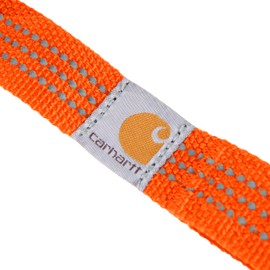 Carhartt Pet Durable Nylon Webbing Leashes for Dogs, Reflective Stitching for Visibility, Hunter Orange (Shock Absorbing), Large
