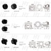 HangTon HE29 Outdoor Waterproof Electrical Circular Connector Threaded Cable Plug