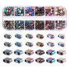 Magibeads 480Pcs Hematite Tila Beads - Iridescent Rectangle Square 6