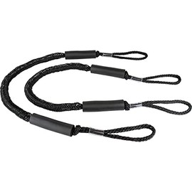 Sea-Dog 306204-1 Bungee Dock Line - Extends 4' to 5.5', Black
