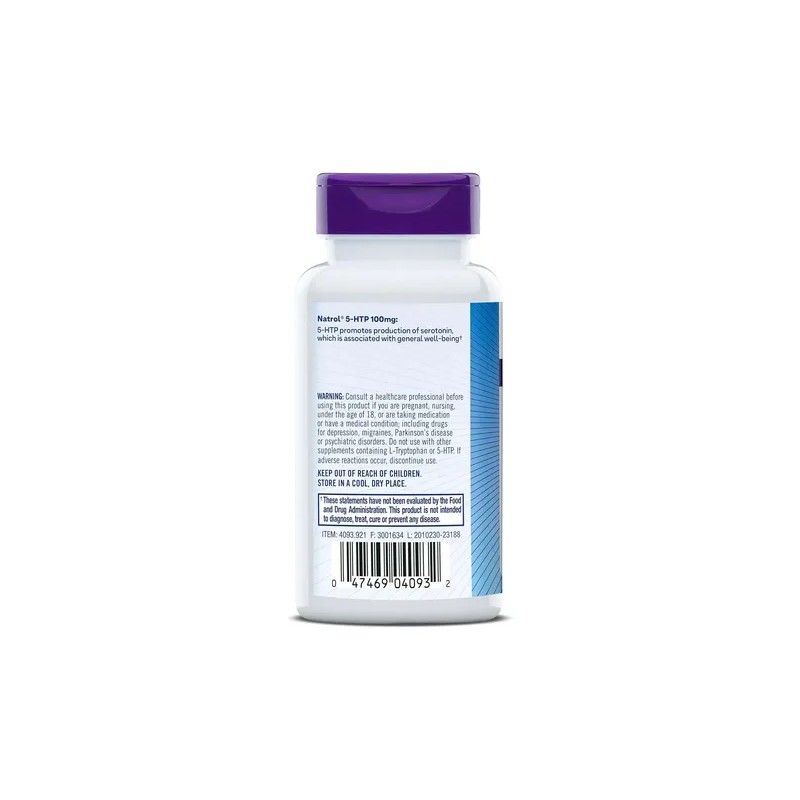 Natrol Cápsulas De Liberación Temporal De 5-htp 30 Capsulas Sin