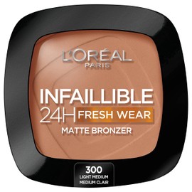 L'Oréal Paris Long-lasting and opaque bronzer, for a natural and matte tan, Infaillible 24h Fresh Wear Soft Mat, Colour: 350 Medium, 1 Piece