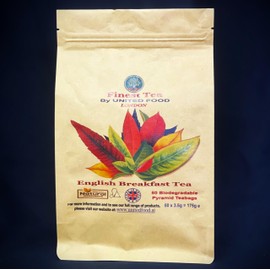 English Breakfast, Biodegradable Pyramid Teabags (50)