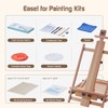 YOKUGO Beech Wood H-Frame Easel for Painting with Tray &