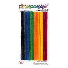 Stringamajigs by Craytastic! Art Wax Craft Yarn Sticks for Kids - Retail Package of 1 Pack of 48