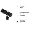 Akozon Nylon Black Hex Spacer, 100 Pieces M3 Hexagon Socket
