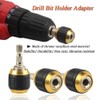 Mesee 3 Pcs Self-locking Drill Bit Holder 50mm, 1/4 Inch