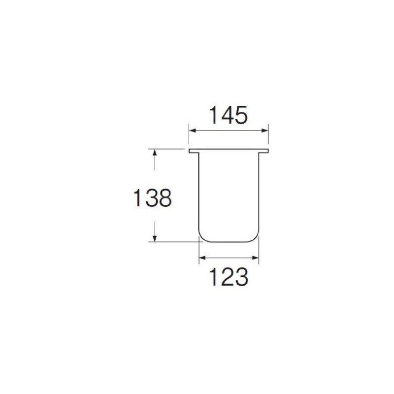 SANEI H650F-L Sink Drain Basket, Stainless Steel, Diameter 5.7 inches