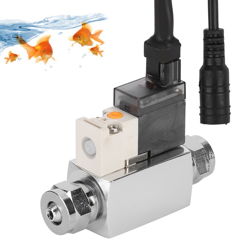 Mini External CO2 Solenoid Valve Low Temperature Fish Tank Accessory