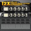LY8 12Pods LED Rock Lights White 24led Chips Waterproof Neon
