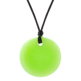 Chewigem Super Tough Chewable Necklace - Sensory Chew Necklace & Simming Aid for Focus & Tension Reduction - Calming Aid for Sensory Processing Difficulties & More for Kids and Adults, Glow
