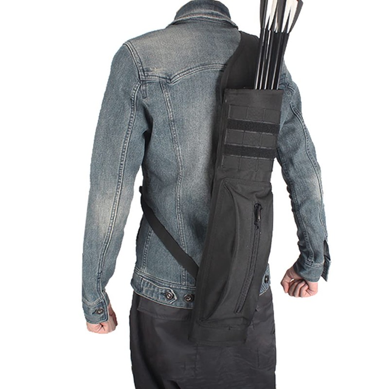 KRATARC Archery Multi-Function Back Arrow Quiver with Molle System Shoulder