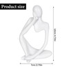 Zimoer Denker Resin Sculpture, Abstract Art Figures, Bookshelf DEK, People