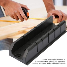 Miter Saw Box 0/22.5/45/90 Degree Woodworking Miter Box Saw Set Cutting Tool for Gypsum Wood Tile Oblique(801)