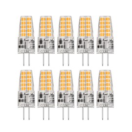 BAOMING G4 LED Bulb 12V 10 Pack 2700K Warm White 3.5W 350LM T3 Soft No Flicker Chandelier Landscape Microwave Lighting