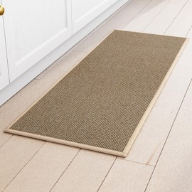 SUMLANS Kitchen Mat 1 PCS, Cushioned Non Slip Rugs for Kitchen Floor, Absorbent Runner Comfort Standing Mats Washable for Kitchen, Office, Home (Brown, 17.3"x60")