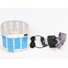 45x11cm Music Rhythm LED Lamp Sound Activated Car Sticker Glow Blue for Rear Windshield