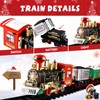 Christmas Electric Train Set Around The Christmas Tree Battery-Powered Train